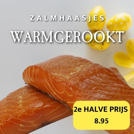 Weekaanbieding warmgerookte zalm