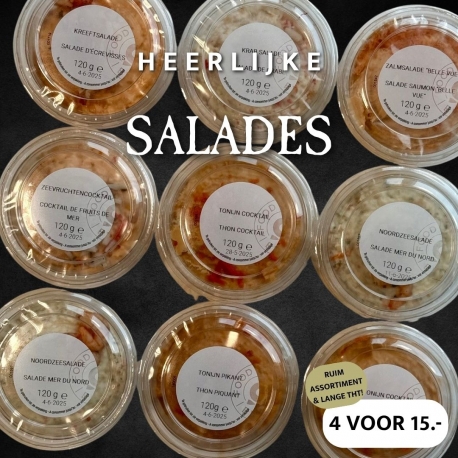 Weekaanbieding vissalades