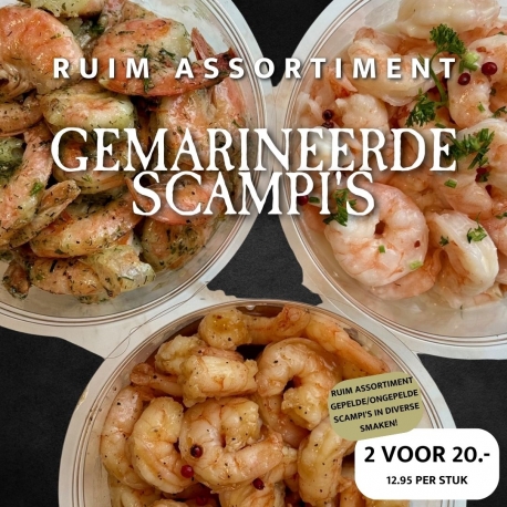 Gemarineerde scampi