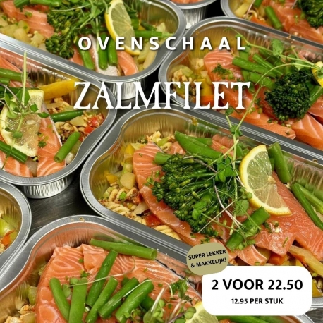 Weekaanbieding ovenschaal zalm