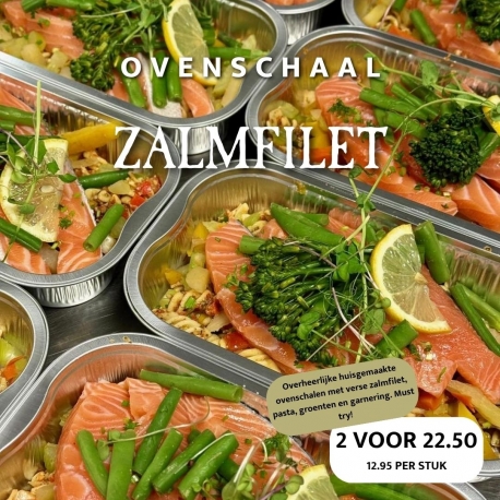 Weekaanbieding ovenschaal zalm